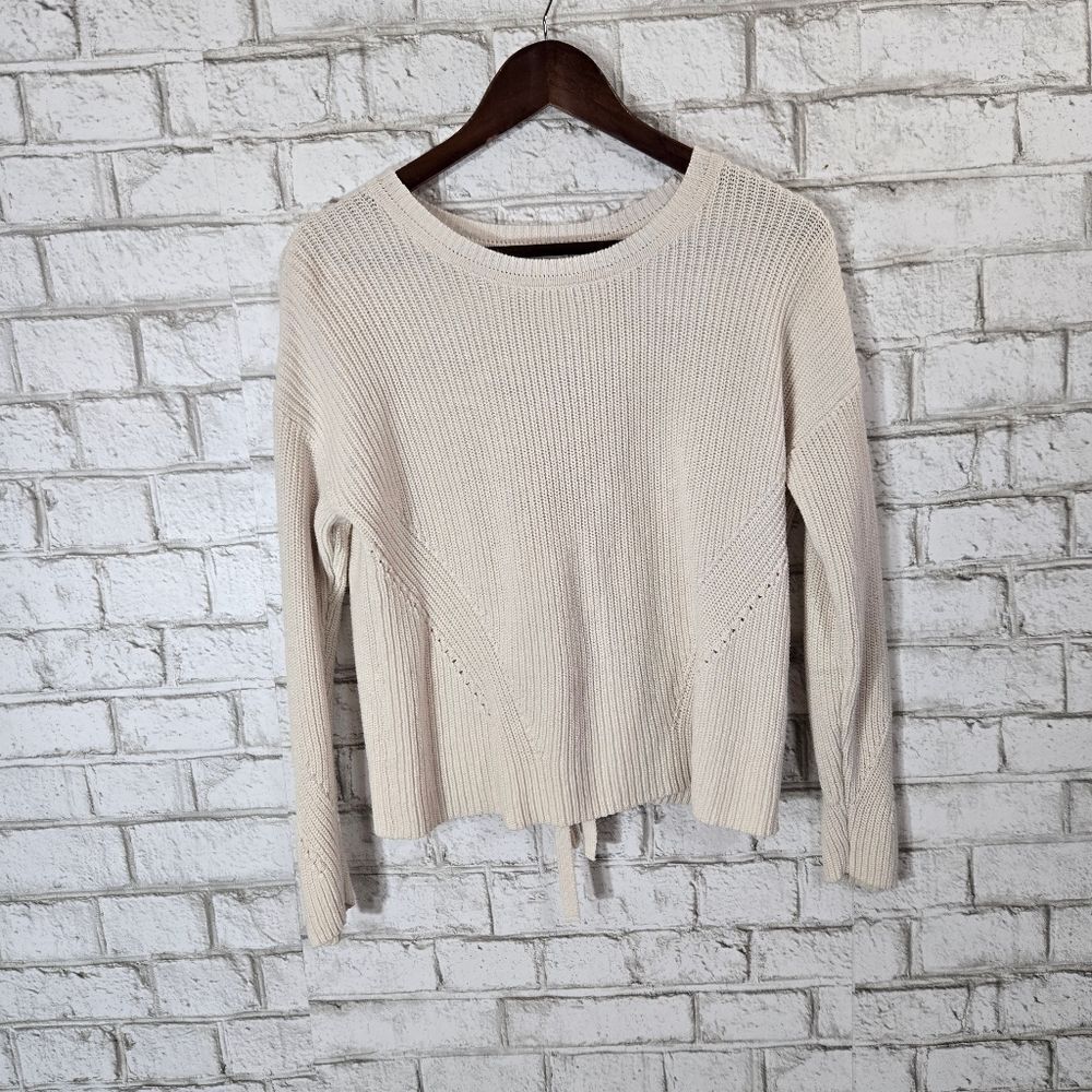 Lucky Brand lace up back sweater